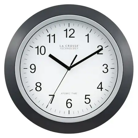WT 3129 B 12 Inch Atomic Analog Wall Clock, Pack of 1 , Black photo WT 3129 B 12 Inch Atomic Analog Wall Clock, Pack of 1 , Black featured image