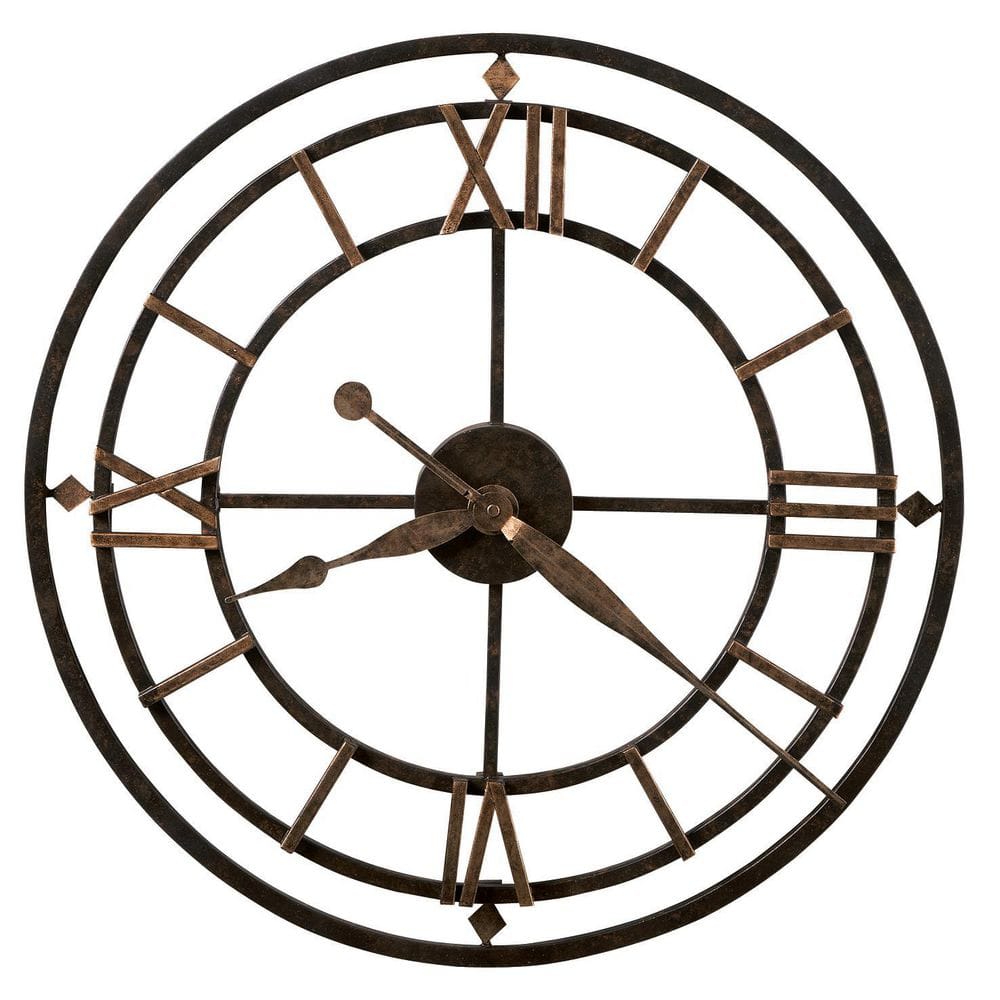 York Station Black Wall Clock