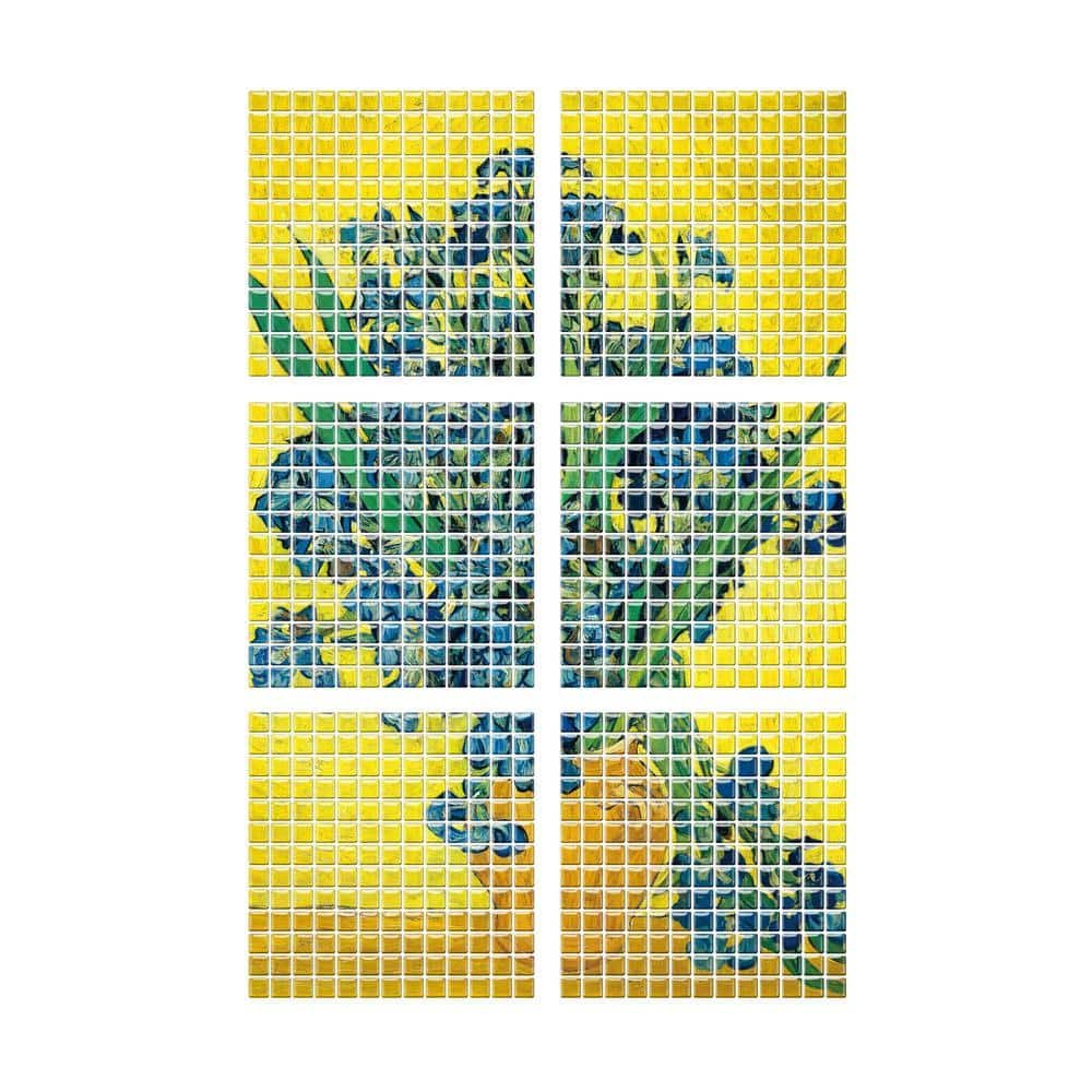 10 in. x 10 in. x 0.04 in. H Vinyl Peel and...