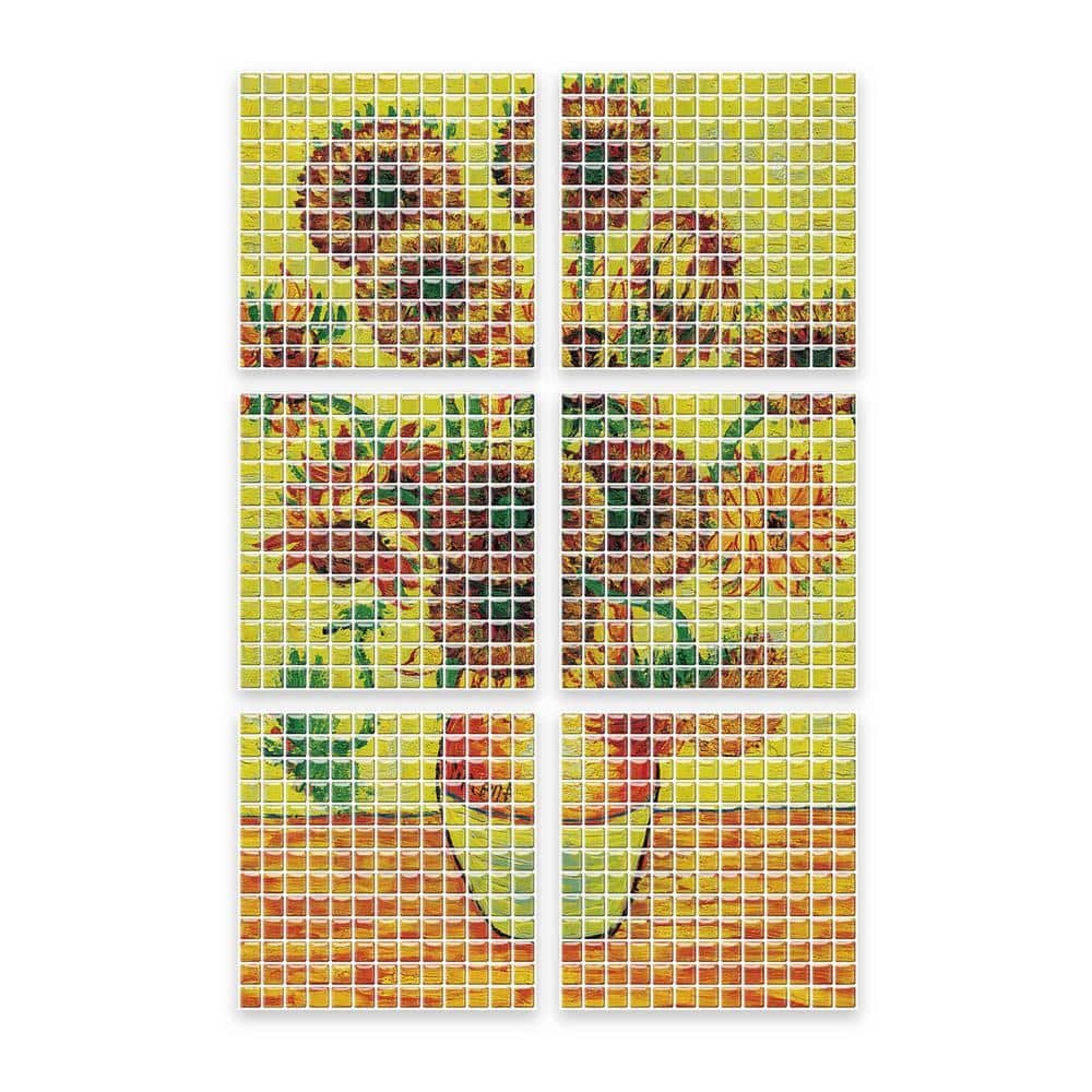 10 in. x 10 in. x 0.04 in. H Vinyl Peel and...