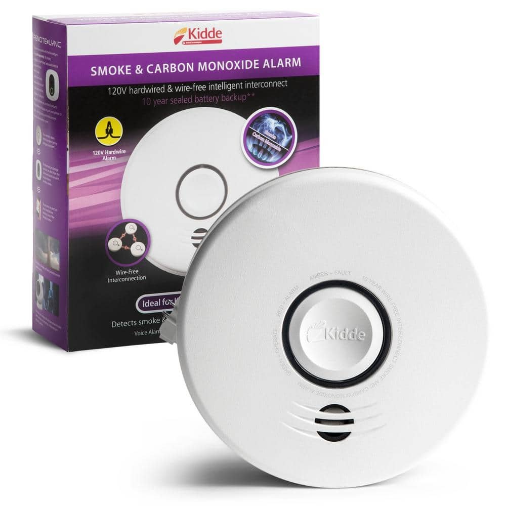10-Year Worry-Free Hardwired Smoke and Carbon Monoxide Detector with Wire-Free Voice Interconnect...