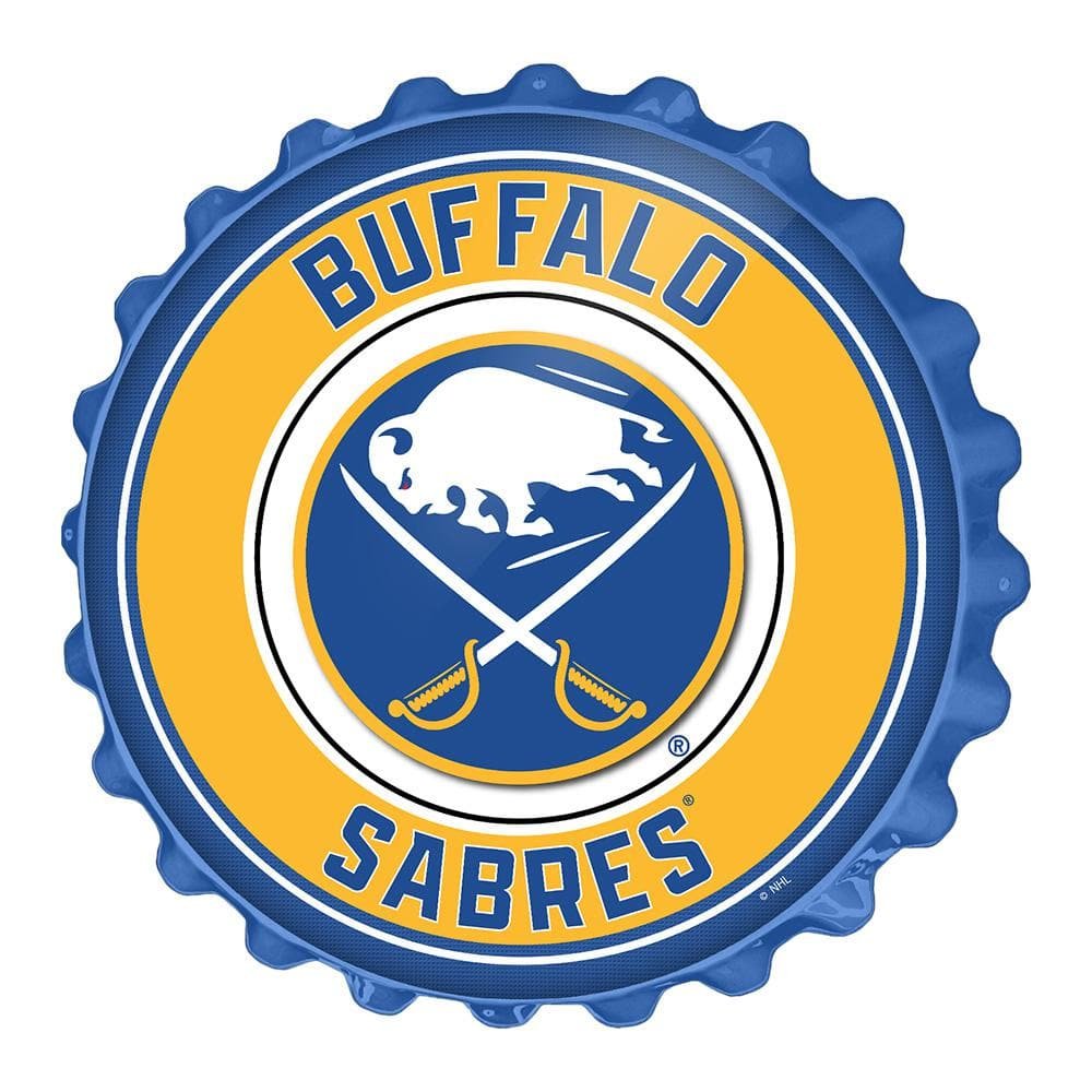 19 in. Buffalo Sabres Plastic Bottle Cap Decorative Sign