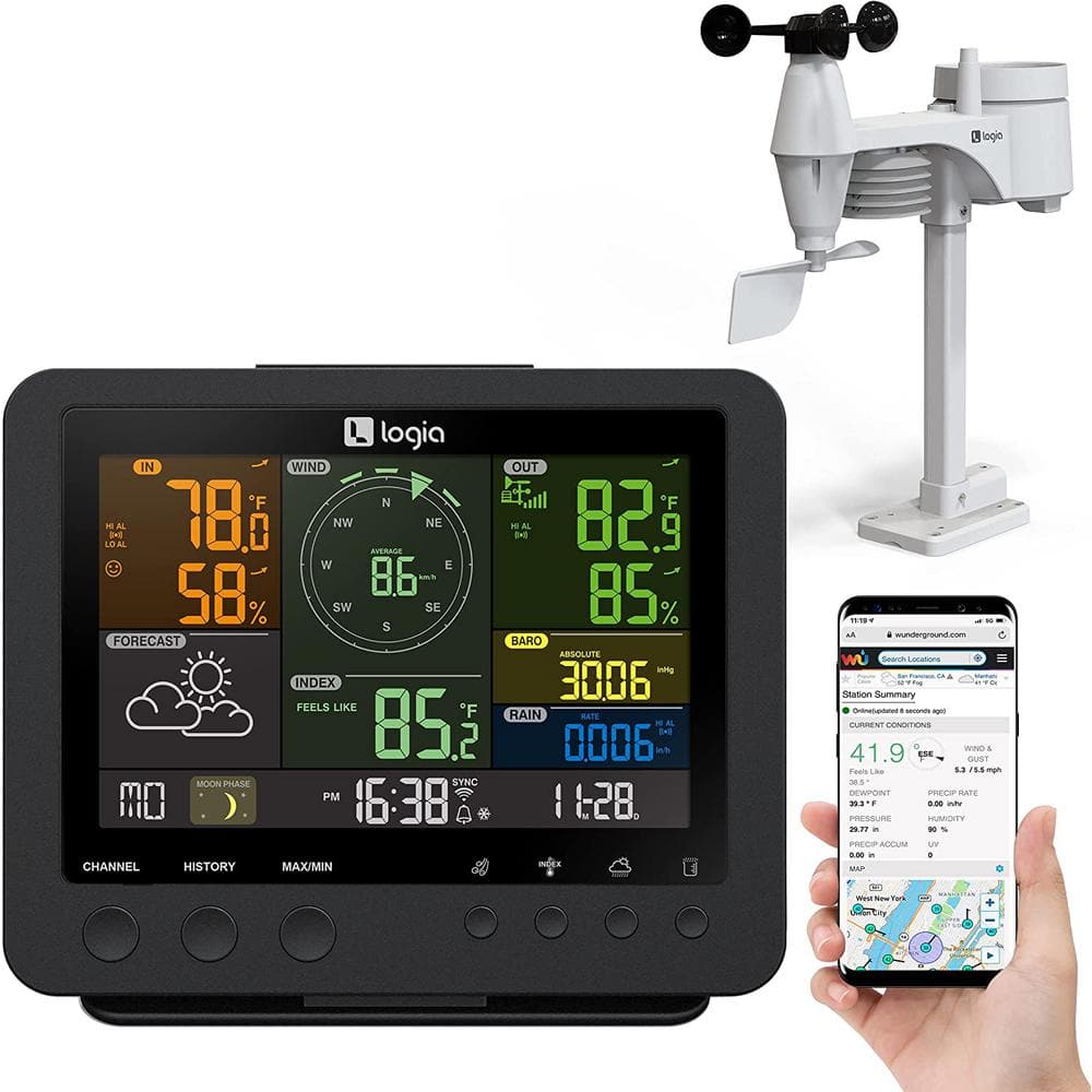 5-in-1 Wireless Weather Station with Wi-Fi, Forecast Data and Alerts