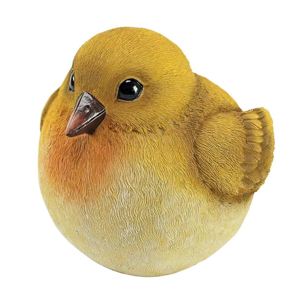 6 in. H Yellow Warbler Burly Bird Statue