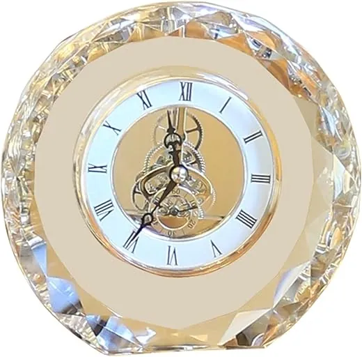 Alarm Clocks Crystal Desk Clock Jewelry Home Desk Clock Living Room Bedroom Office Clock Decoration