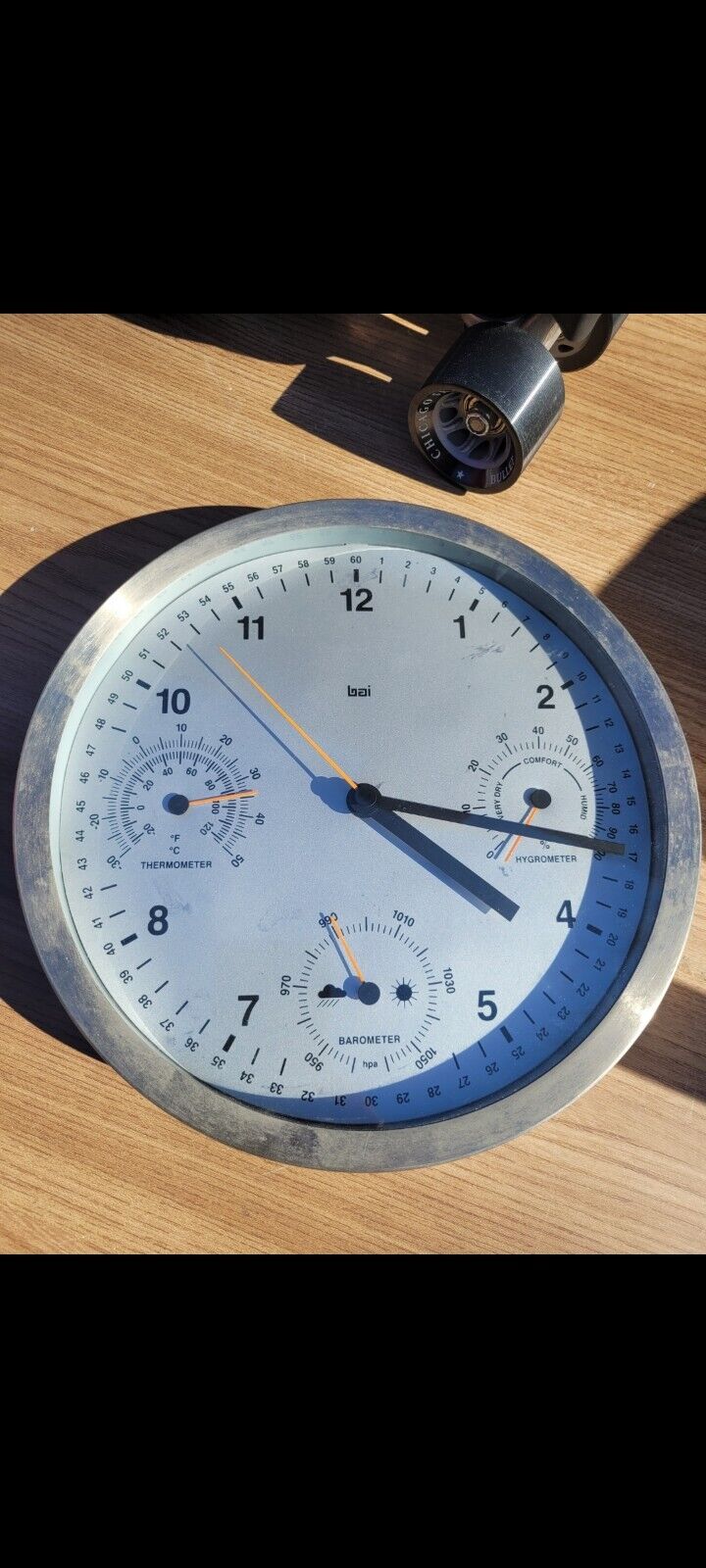 Bai Weather Clock - 12" (NEW COST $85)