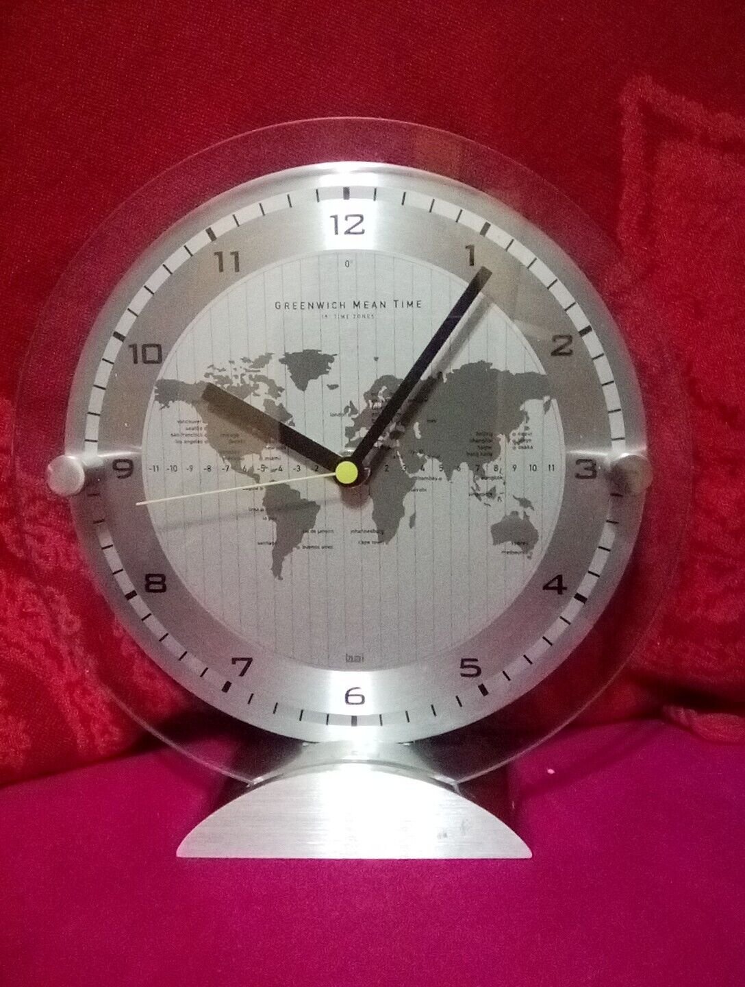 Bai World Time Analog Clock, Greenwich Mean Time- WORKS