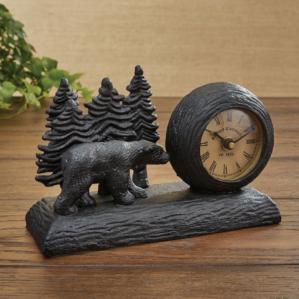 Black Bear Table Clock