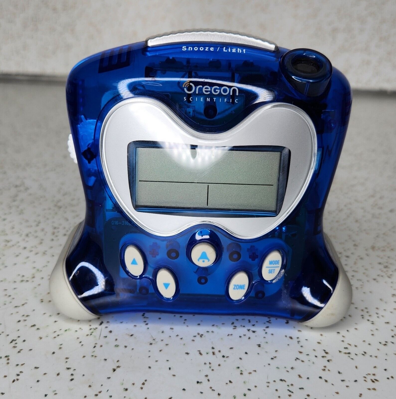 Blue Glow Oregon Scientific Projection Alarm Clock RM313PNA - Missing Cover