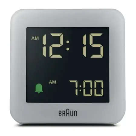 Braun Digital Alarm Clock with Snooze, Negative LCD Display, Quick Set, Crescendo Beep Alarm in photo Braun Digital Alarm Clock with Snooze, Negative LCD Display, Quick Set, Crescendo Beep Alarm in