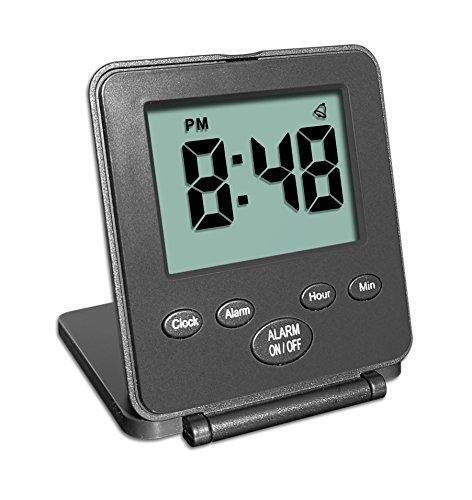 Digital Travel Alarm Clock - No Bells, No Whistles, Simple Basic Operation, Loud
