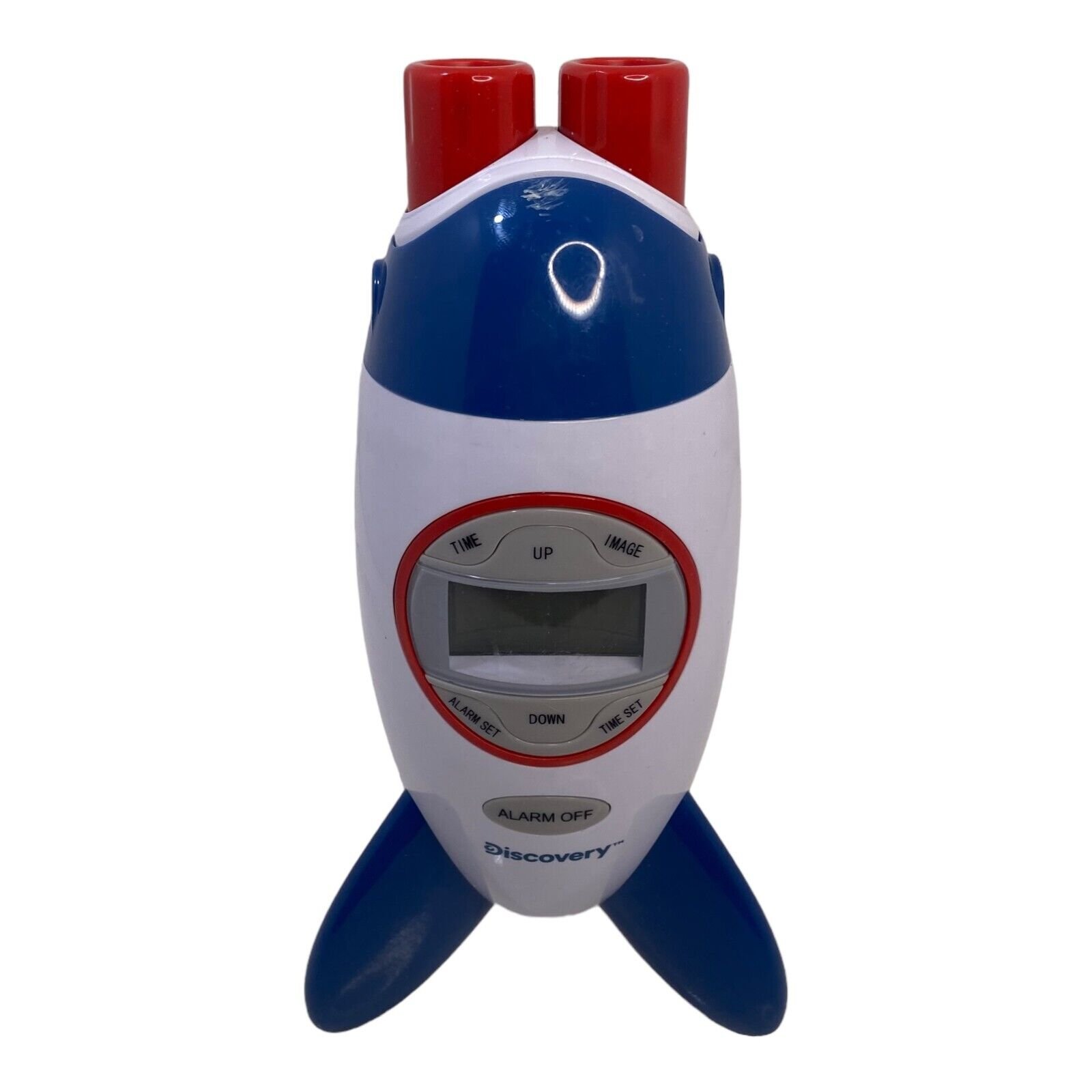 Discovery Kids Rocket Ship Projection Alarm Clock WORKS - B6
