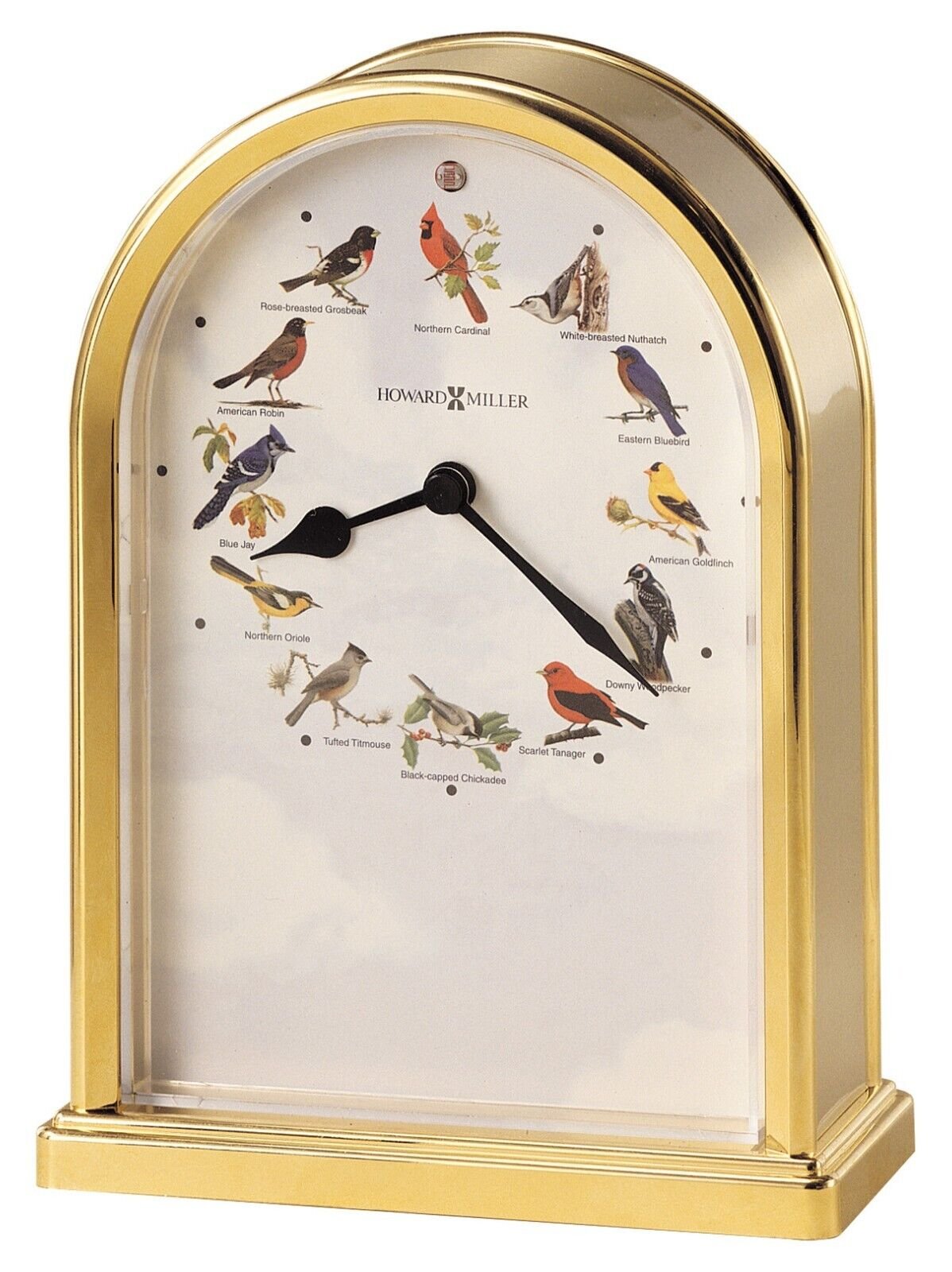 Howard Miller Songbirds of North America III Table Clock 645405 - OPEN BOX