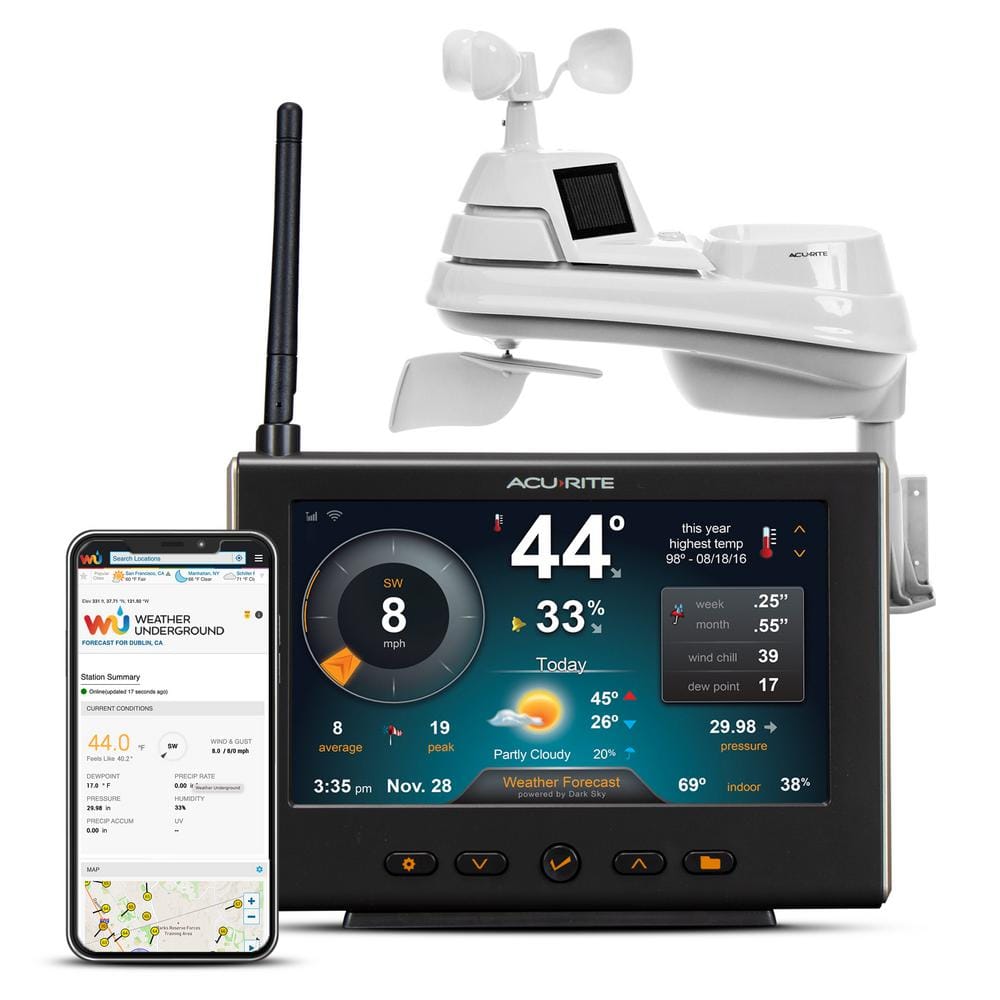 Iris (5-in-1) Wireless HD Home Weather Station with Wi-Fi to Weather Underground...
