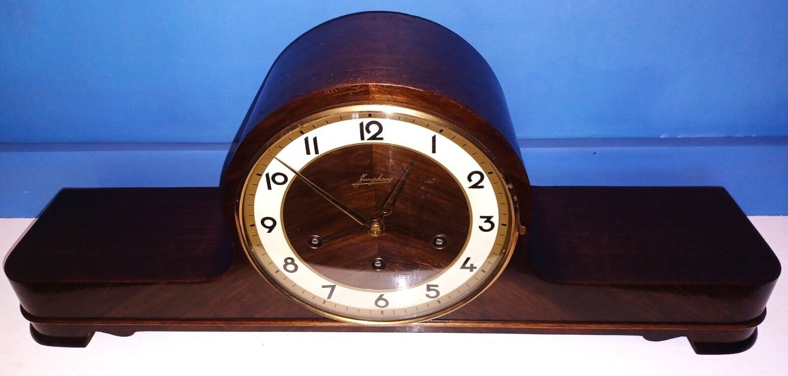 Junghans MCM Mantel Clock-Westminster Chimes 1950s- Just Professionally Serviced