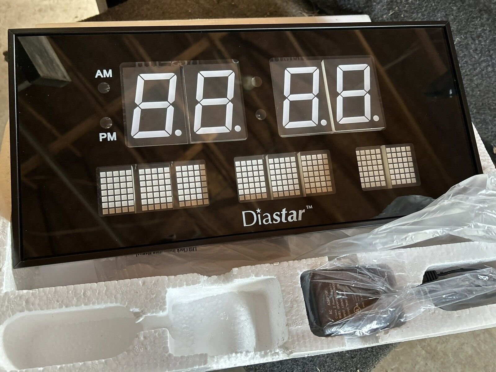 LED Digital Clock/Calendar ~ Bright LED Displayed in Blue