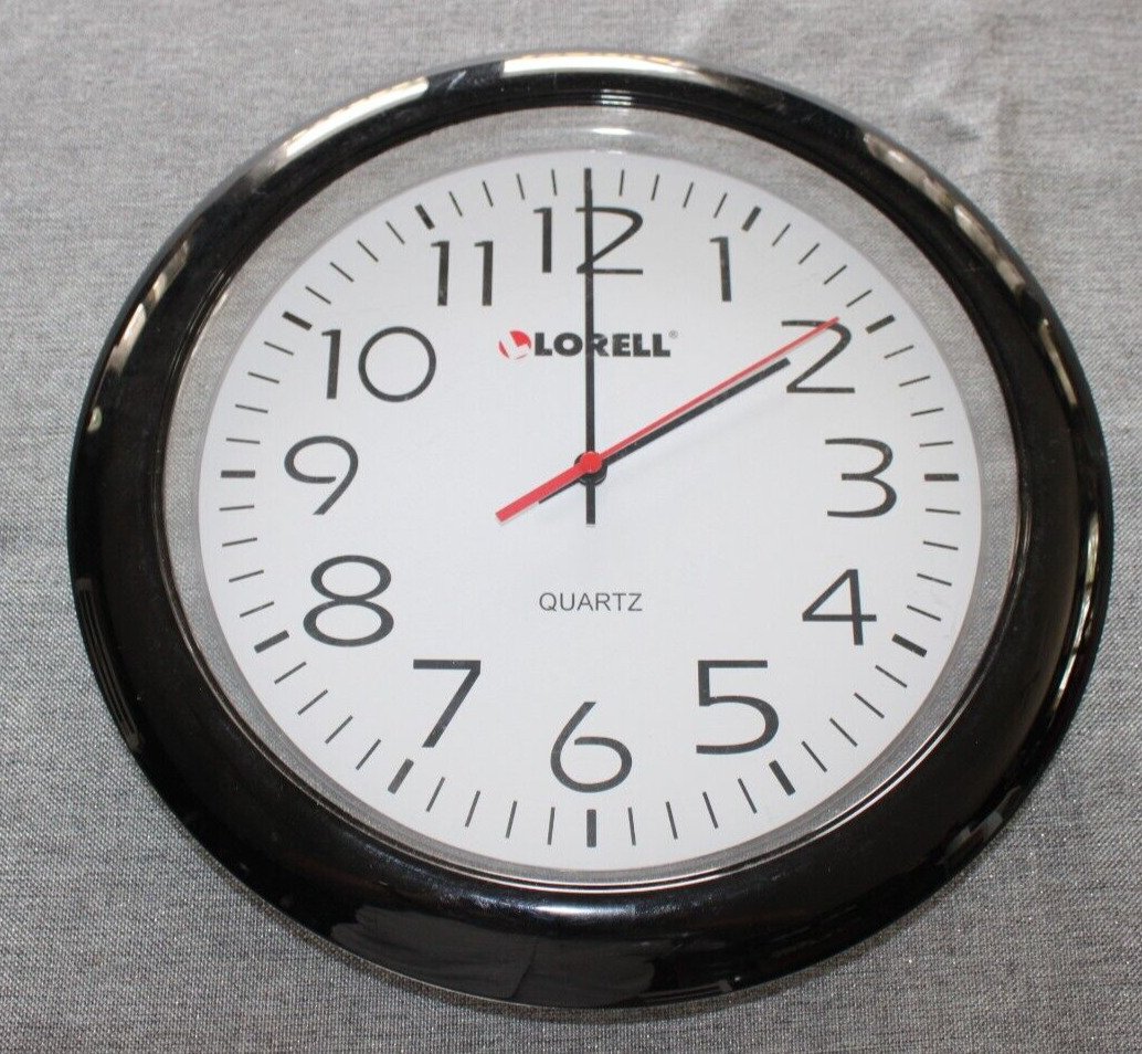 Lorell 13-1/4” Round Wall Clock LL60989