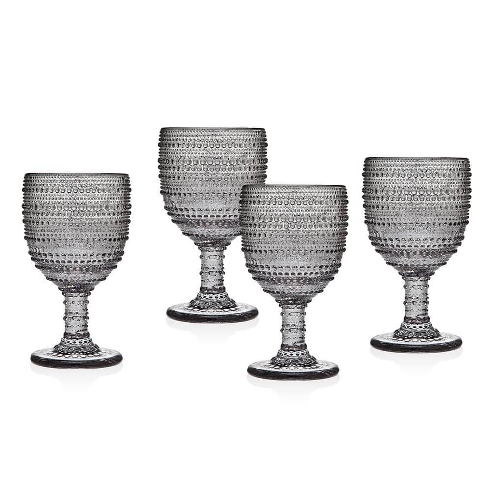 Lumina 9 oz. Smoked Crystal Goblets (Set of 4)