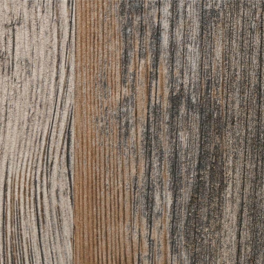 Montagna Wood Weathered Gray 6 in. x 24 in. Porcelain Floor and...