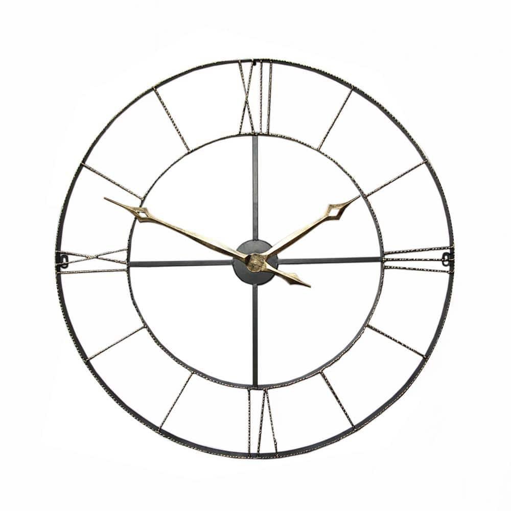 Round Wrought Iran Antique Wall Clock