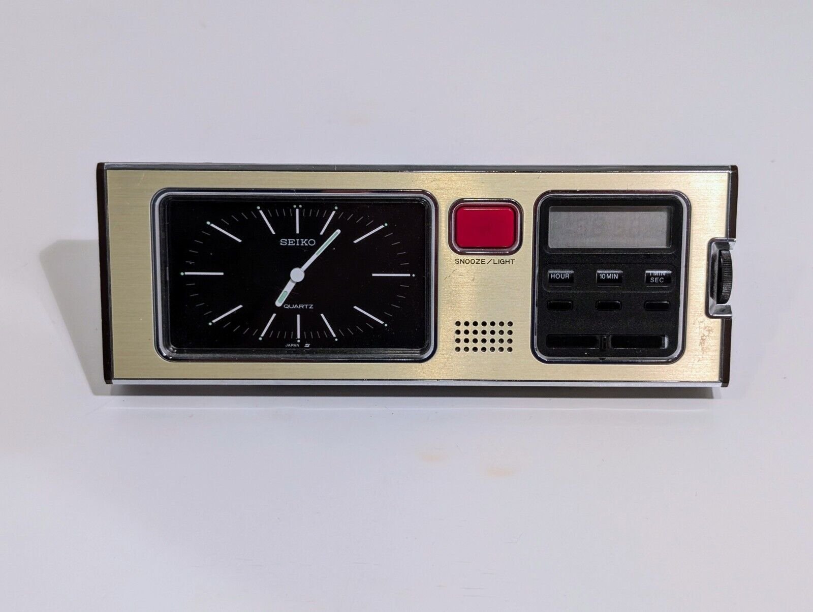 Vintage Seiko Desk Alarm Clock - SP304F 72104 - Tested And Works
