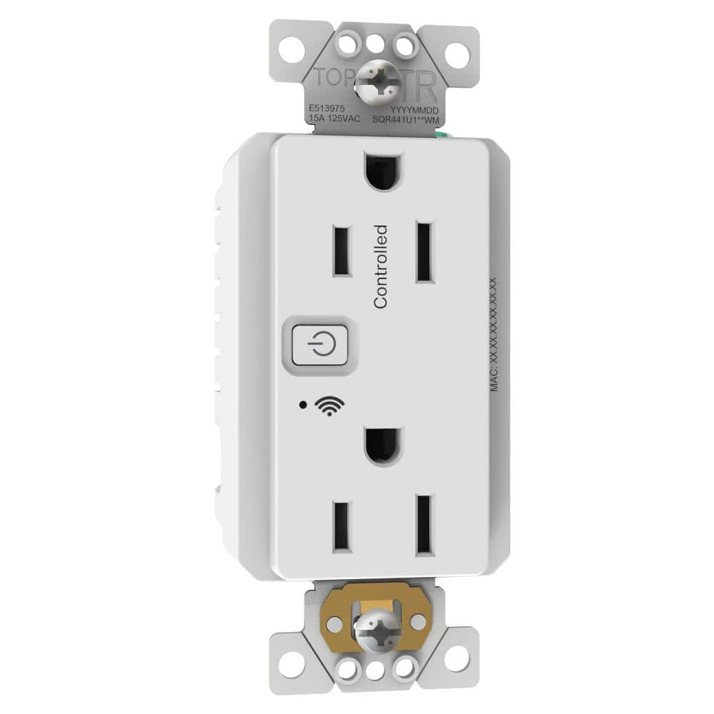 X Series 15 Amp 125-Volt Tamper Resistant Indoor Matter Smart Wi-Fi Energy...