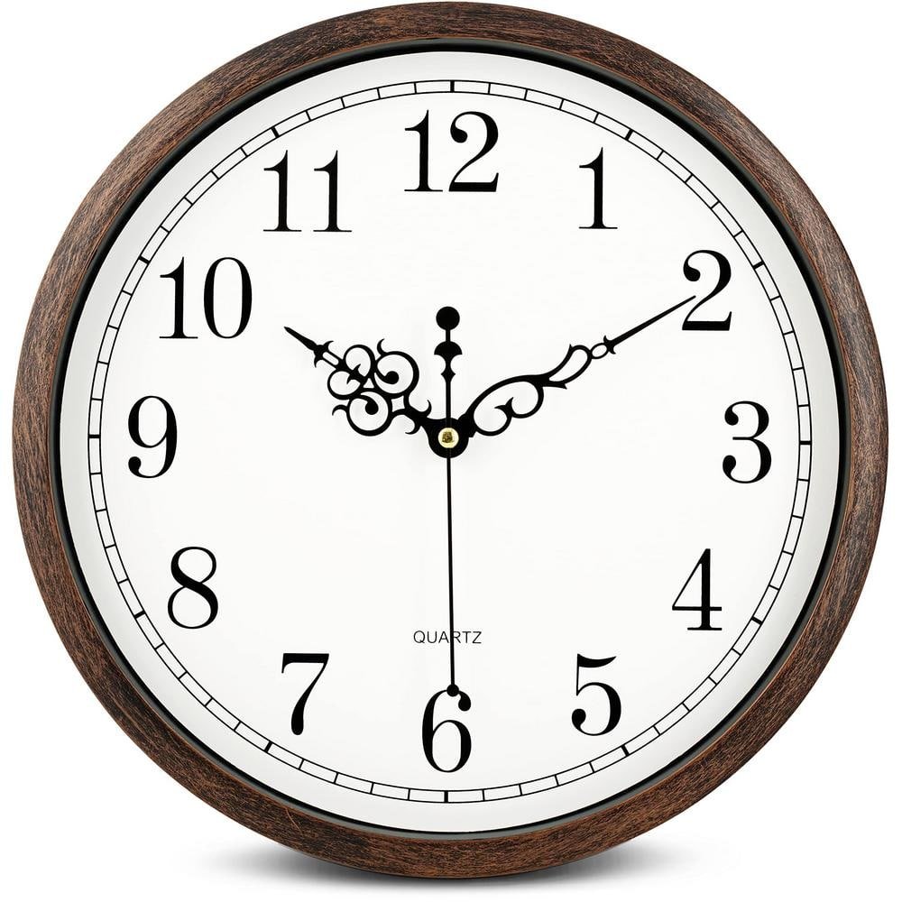 12 in. Classic Wall Clock Silent Non Ticking