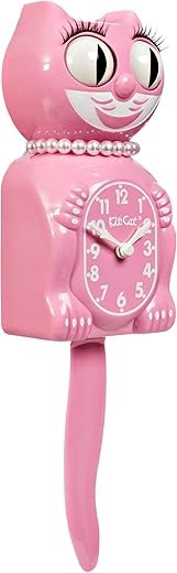 Best Radiant Orchid Lady Kit Cat Wall Clocks
