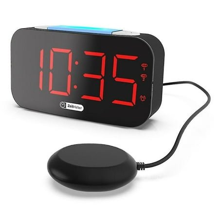 Loud Alarm Clock For Heavy Sleepers Vibrating Alarm Clock With Bed Shaker For Deaf And Hard Of