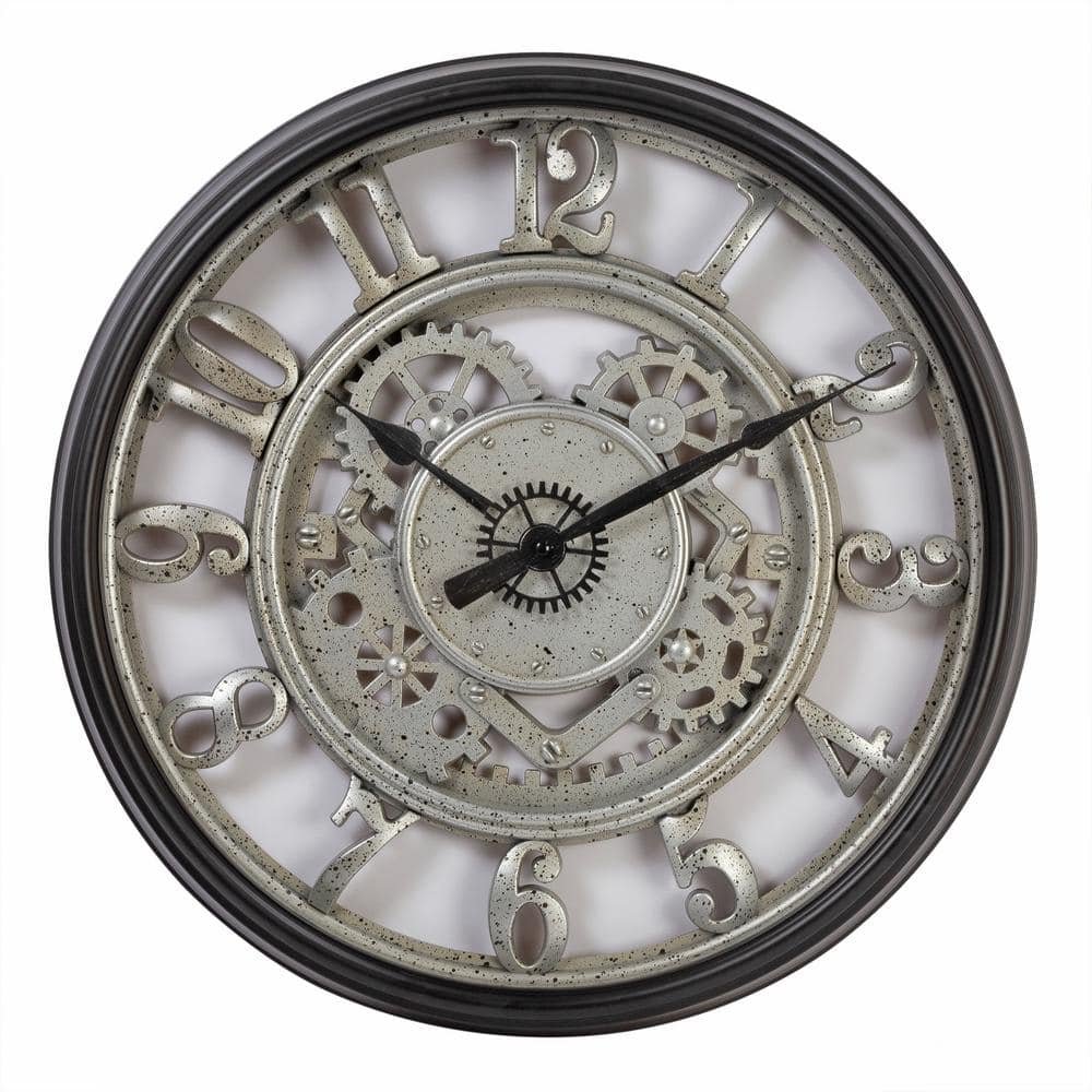 24 in. Classic Metal Wall Clock