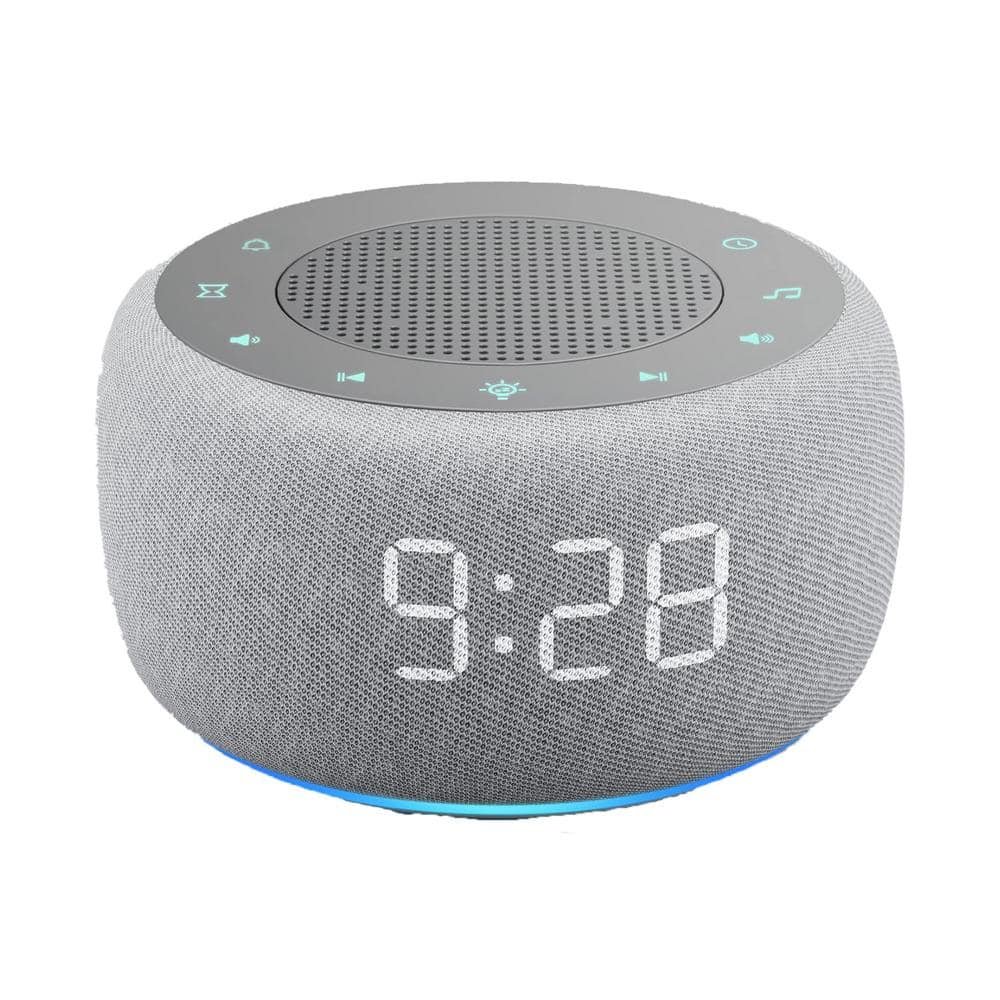 2 in 1 Gray Digital Acrylonitrile Butadiene Styren Lighted Table Alarm Clock...