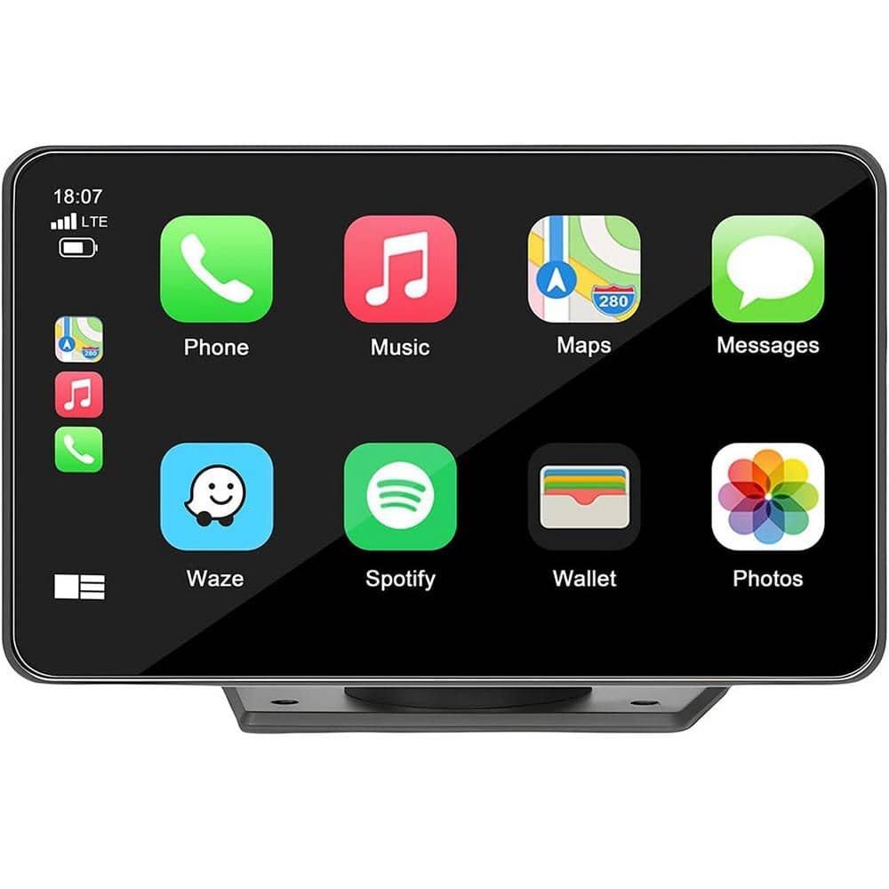 7 in. HD Portable Carplay Wireless Touch Screen Double Din Car Stereo...
