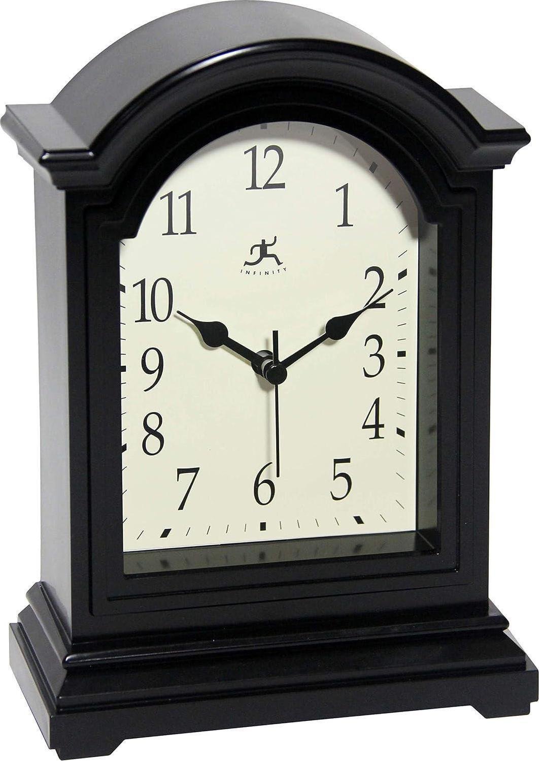 9" Retro Tabletop Clock Mantel Shelf Vintage Countertop Quiet Antique Plastic