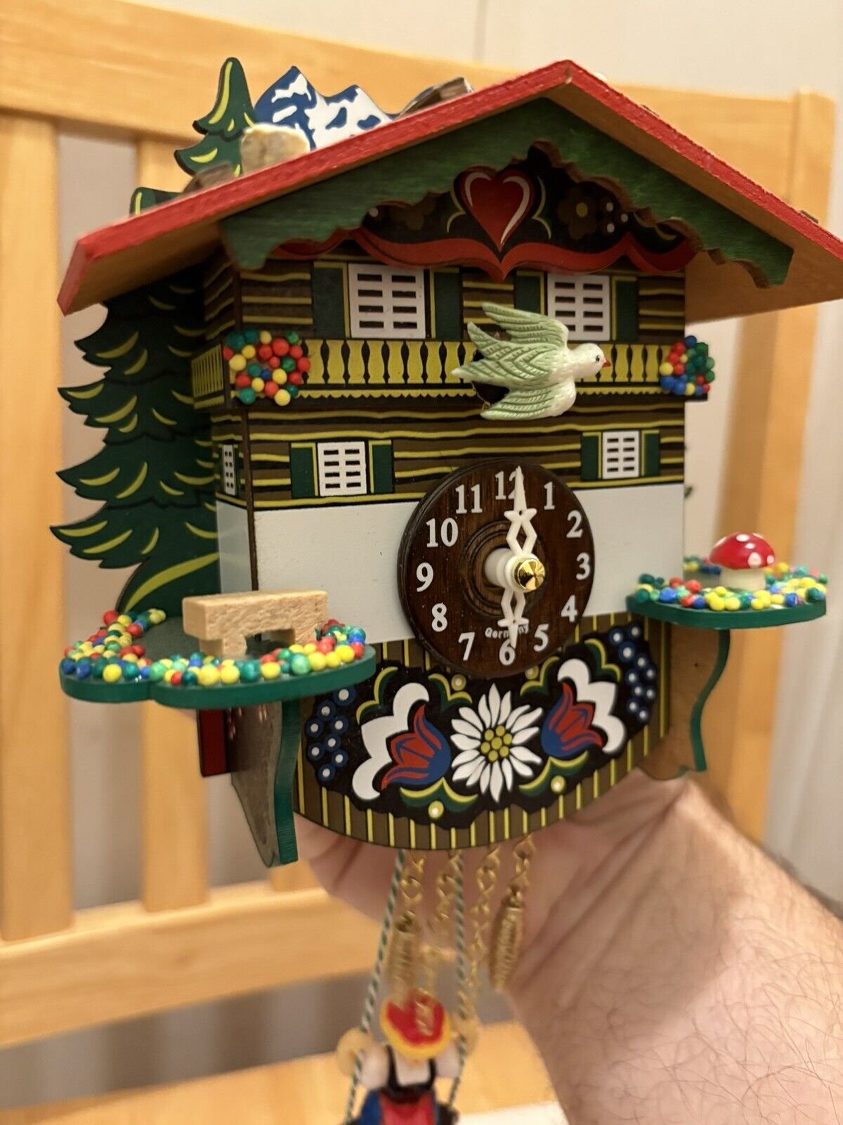 Albert Schwab Cuckoo Clock Germany Hand Made
