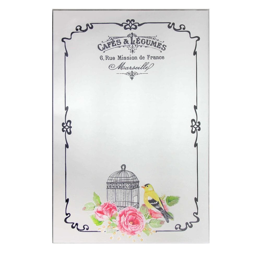 French Country 15.75 in. W x 23.5 in. H Francophile Rectangular Floral...