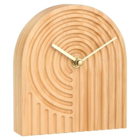 Home Decor Collection 5.50 Quartz Minimalist Arched Indoor Tabletop Clock, Easy Installation