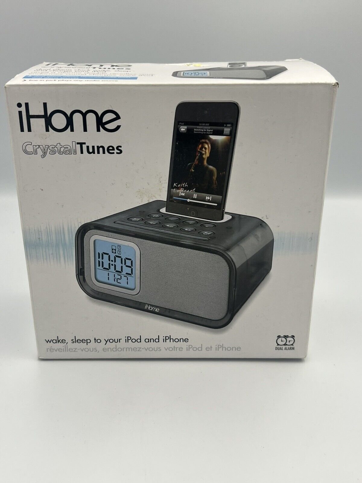 iHome iH22 System Dual Alarm Clock iPhone iPod Charger