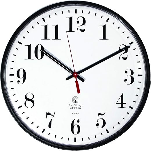 Chicago Lighthouse Indoor/Outdoor Slimline, 12.75 Inch, Black