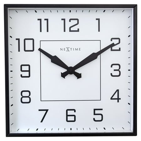 NEXTIME WALL CLOCK BE SQUARE - BLACK & WHITE
