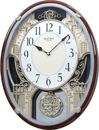 Rhythm Clocks Chateau Musical Motion Clock