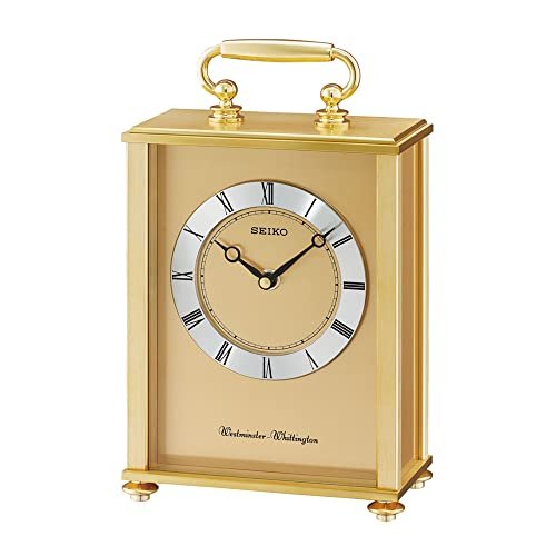 Seiko Mantel Clock with Westminster/Whittington Chime-QHJ201GLH