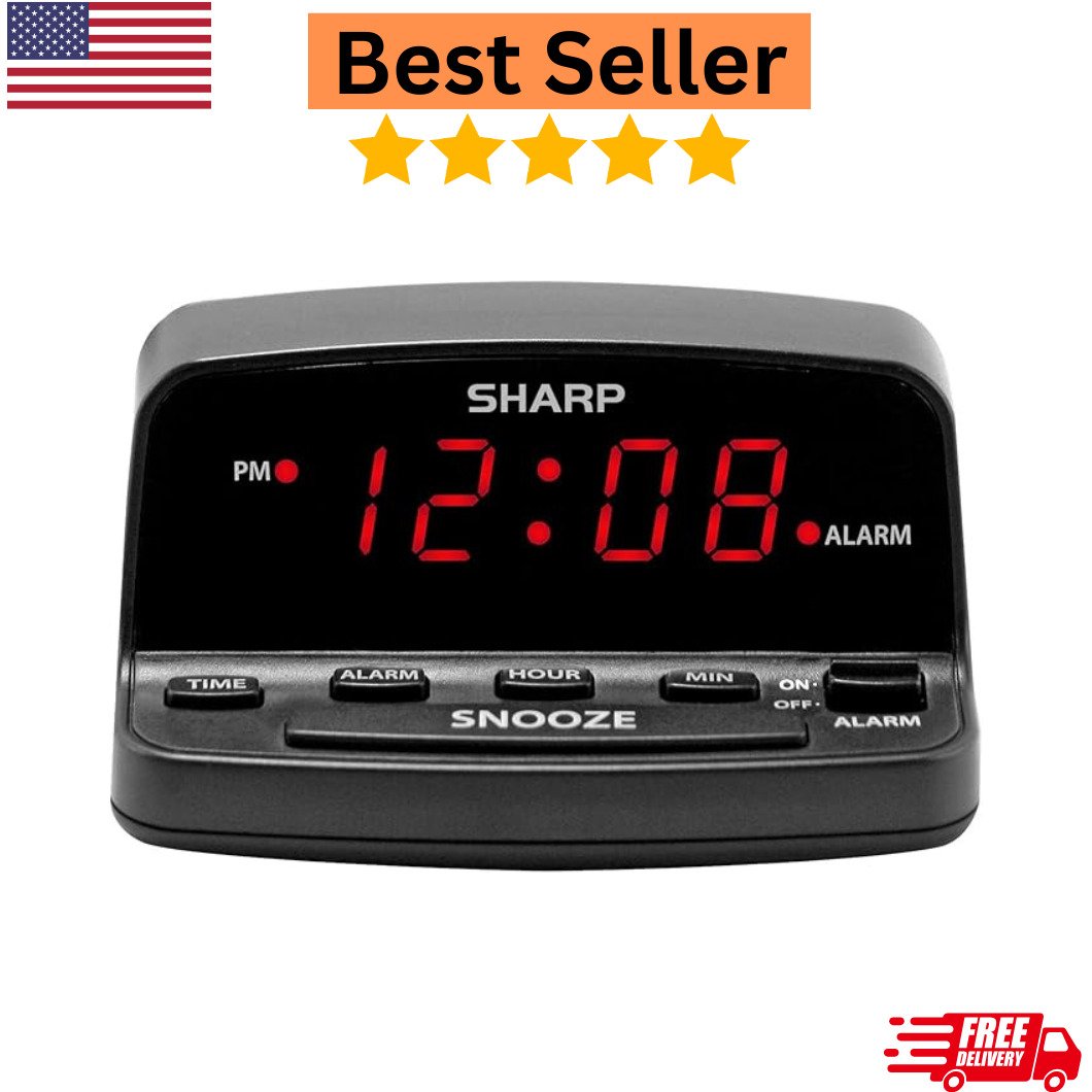 Super Extremely Extra Loud Alarm Clock for Very Heavy Sleeper Battery Backup NEW