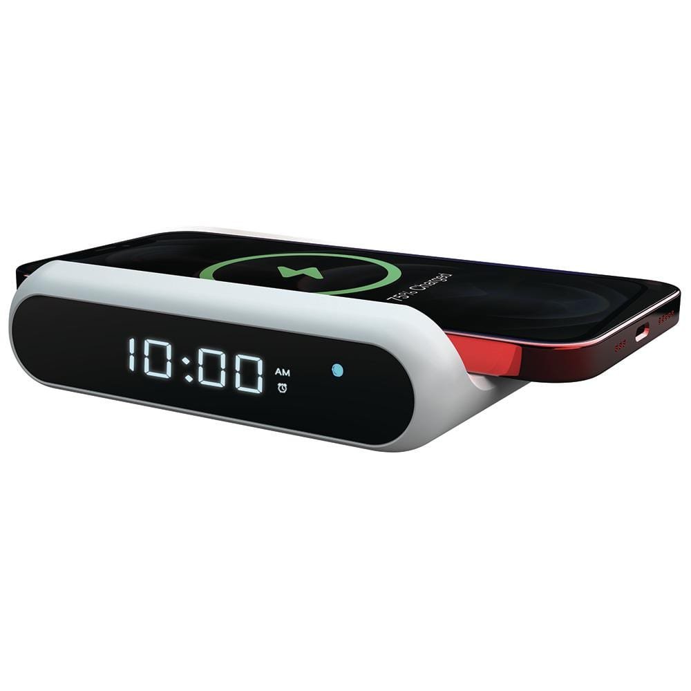 2 in. 1 Wireless Charging Alarm Clock