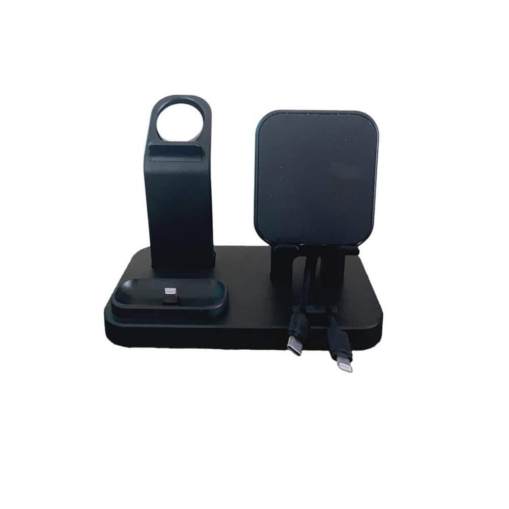 4 in1 Charging Station with 20-Watt & Self Adjustable Charger Stand Dock...