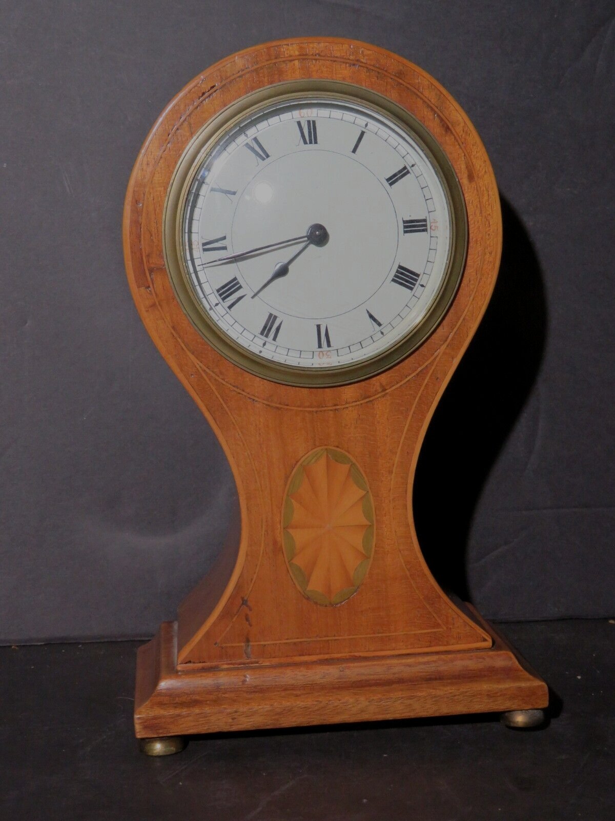 Adams Style Inlaid Walnut Shelf Clock