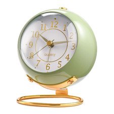 Analog Alarm Clocks,Backlight Cute Simple Design Small Desk Clock with Night ...