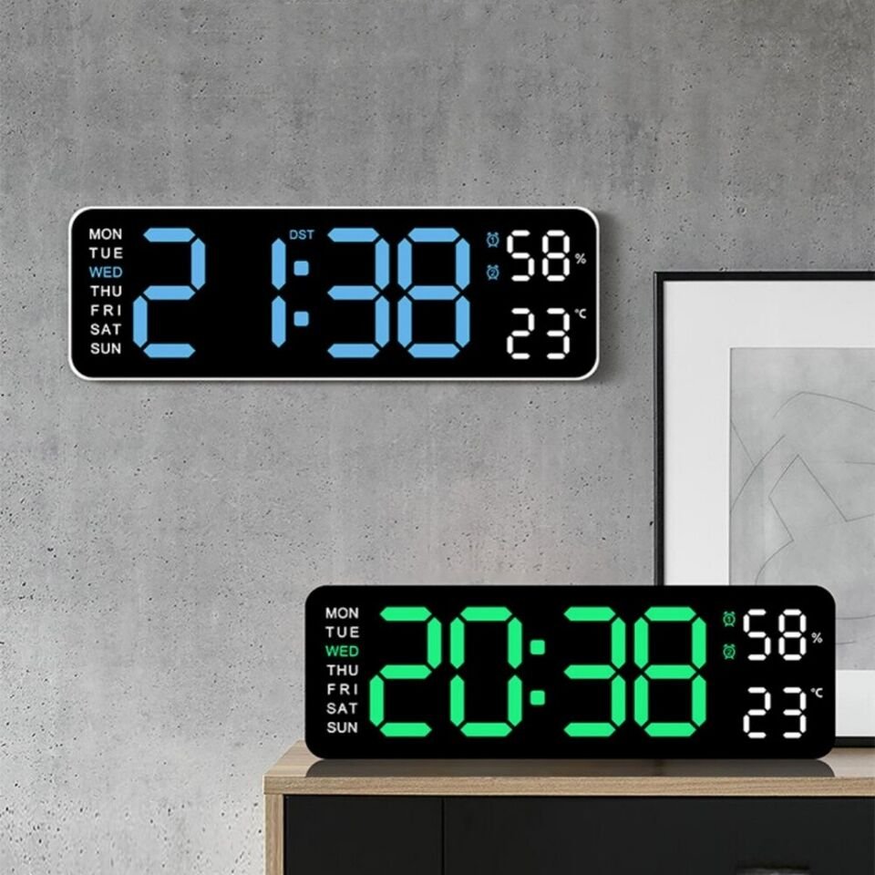 Large Screen Alarm Clock, Simple LED Desktop Clock, Large-sized Desk Clock