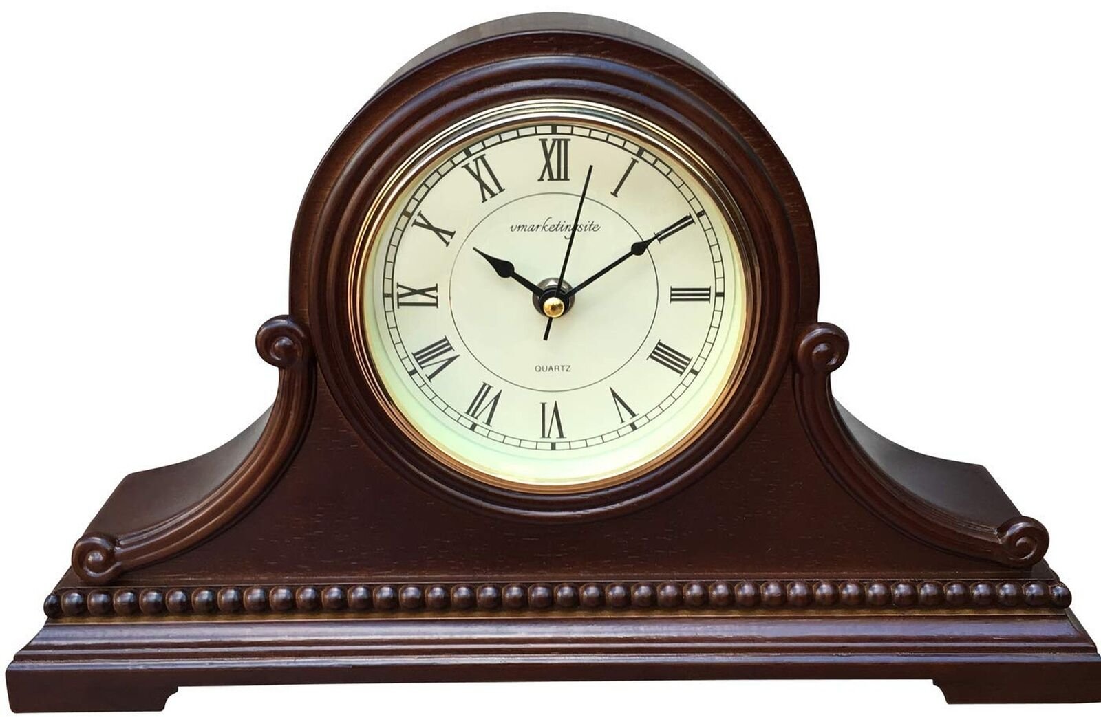 Mantel Clocks, Battery Operated, Silent Wood Mantle Clock with Westminster Ch...