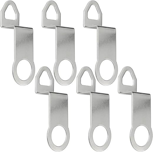 MEETOOT 6pcs Wall Clock Back Hook Metal Clock Replacement Bracket