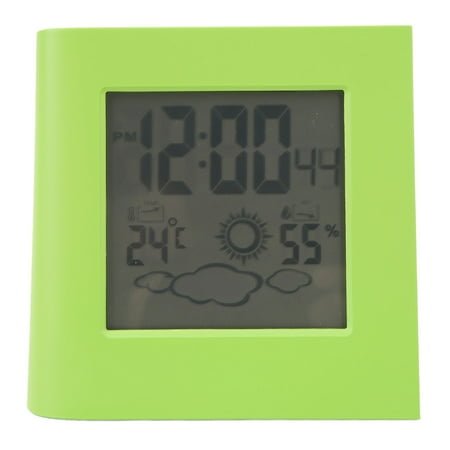 Solar Alarm Clock Weather Forecast Temperature Humidity Alarm Clock